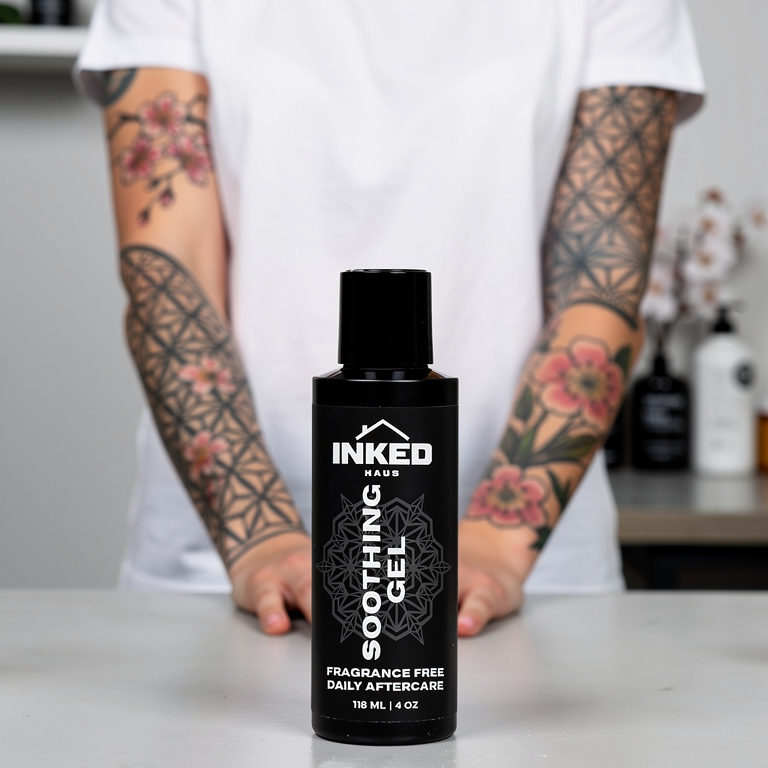 InkedHaus Soothing Gel – tattoo aftercare soothing formula with aloe and chamomile